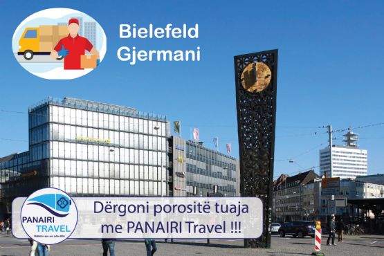 Pako nga Bielefeld per Tirane dhe nga Tirana per Gjermani me PANAIRI TRAVEL GJERMANI